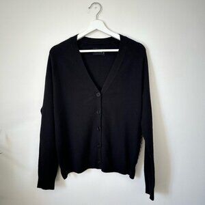 Zadig & Voltaire Maria Black Studded Wool Blend Cardigan Size S